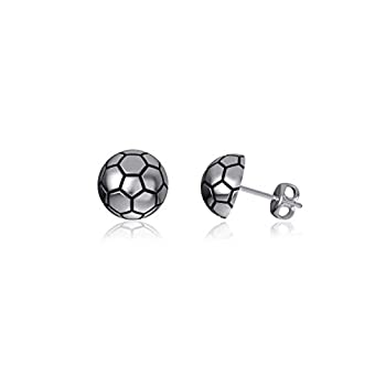【中古】【輸入品・未使用】Dayna Designs シルバースタッドピアス - サッカー｜スカイマーケットプラス