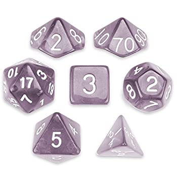 【中古】【輸入品・未使用】(DROWSKIN) - Series II Wiz Dice Set of 7 Polyhedral Dice in Velvet Pouch|スカイマーケットプラス