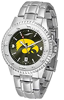 【中古】【輸入品・未使用】SunTime アイオワ・ホークアイズ コンペティター アノクローム メンズウォッチ スチールバンド