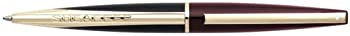 【中古】【インポート品・未当て嵌める】Sheaffer Taranis Stormyぶどう酒featuring gold plateトリムボールペンペン