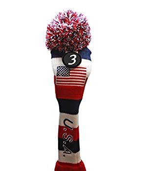 【中古】【輸入品・未使用】Majek USA ハイブリッドゴルフポンポンニットレスキューユーティリティクラブヘッドカバー オーバーサイズハイブリッド用
