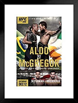 【中古】【インポート品・未当て嵌める】Pyramid America 堅苦しさ UFC 194 ホセ・アルド vs コナー・マクレガー 太刀打ち 引っ敷き一こま 張り出し 20x26in