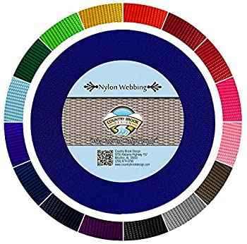 【中古】【インポート品・未当て嵌める】Country Brook Design - 末たのもしいロイヤル青色 1 1/2in ヘビーナイロンウェビング(50yd) インテリア・寝具・収納-その他