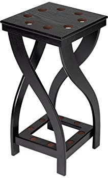 【中古】【インポート品・未当て嵌める】8?Cue捻じれShaped Stained木製Cue Rack
