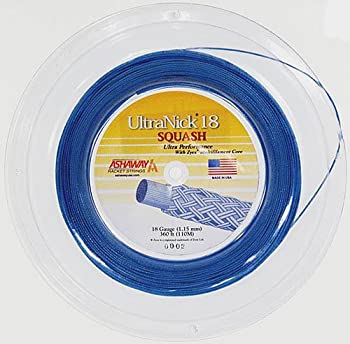【中古】【インポート品・未当て嵌める】Ashaway Ultranick 18 squash string (1 reel)
