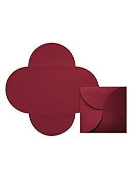 【中古】【輸入品・未使用】6 1/4 x 6 1/4 Petal Invitations - Garnet Red (100 Qty.)|スカイマーケットプラス