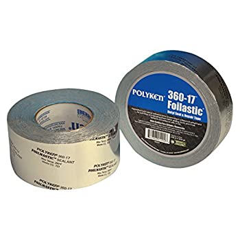 【中古】【輸入品・未使用】Polyken Aluminium Tape - 72 mm Width x 17 mil Total Thickness - Flame Retardant - 360-17 72MM X 31M ALUM [PRICE is per ROLL]