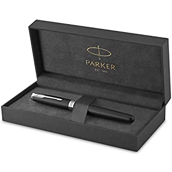 【中古】【インポート品・未当て嵌める】(Medium Nib%ｶﾝﾏ% Stainless Steel Nib%ｶﾝﾏ% Matte Black Lacquer - Palladium Trim) - Parker Sonnet Medium Nib Lacquer Palladium Finish Tri