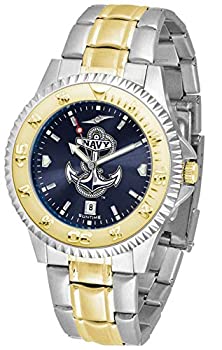 【中古】【インポート品・未当て嵌める】Navy Midshipmen引きくらべる他社ツートンカラーAnochromeメンズウォッチ