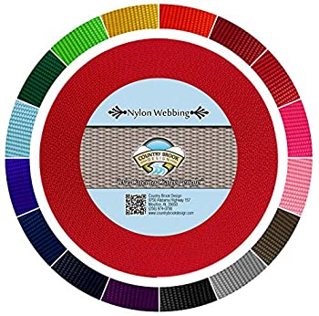 【中古】【輸入品・未使用】Country Brook Design - 明るい赤色 1 1/2インチ ヘビーナイロンウェビング(50ヤード)|スカイマーケットプラス