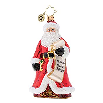 【中古】【輸入品・未使用】Naughty or Nice Rosy レッド 5 x 3 吹きガラス クリスマスフィギュア オーナメント｜スカイマーケットプラス