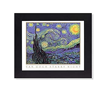 【中古】【輸入品・未使用】Vincent Van Gogh Starry Night Wall Picture Framed Art Print|スカイマーケットプラス