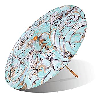 【中古】【輸入品・未使用】Lily-Lark 渦巻、紫外線防止日傘、UPF50+ スモール - 直径31インチ (約79cm) の傘布 水色
