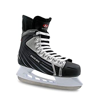 【中古】【輸入品・未使用】Botas - Attack 181 - メンズ アイスホッケースケート靴 | ヨーロッパ製 (チェコ共和国) | 色: ブラックとシルバー、大人4｜スカイマーケットプラス
