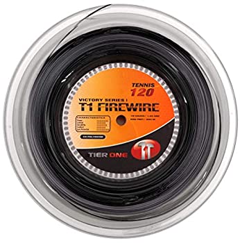 【中古】【インポート品・未当て嵌める】Tier One T1-Firewire Co-Polyester 庭球より糸 黒いこと 18ゲージ(1.20粍) - 200m木管