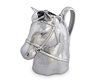 【中古】【インポート品・未当て嵌める】Arthur Court Designs 軽銀製 純種 スピード競技 導管水差し ウォータージャグ 温水 / 冷水 アイスティと清涼飲料水水もの用 高さ10はたご屋
