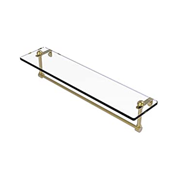 【中古】【インポート品・未当てはめる】(60糎%ｶﾝﾏ% Satin Brass) - Allied Brass RC-1/22結核症-SBR 60糎 Glass Shelf with Towel Bar