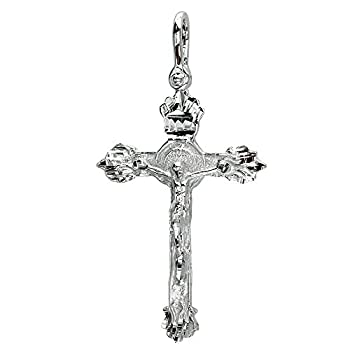 【中古】【輸入品・未使用】Extra Large Crucifixクロスチャーム、44?mm inスターリングシルバー｜スカイマーケットプラス