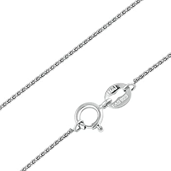 【中古】【輸入品・未使用】SEA OF ICE スターリングシルバー 1mm ダイヤモンドカット スピガ ウィートチェーンネックレス サイズ14～36インチ シルバー