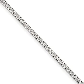 【中古】【輸入品・未使用】2.5mmスターリングシルバー、ラウンドソリッドスピガチェーンネックレス。