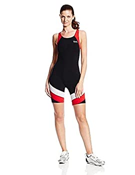 【中古】【輸入品・未使用】(Medium%ｶﾝﾏ% Black / Red) - TYR Sport Women's Sport Carbon Aero Back Short John Skin Suit