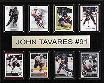 【中古】【インポート品・未当て嵌める】NHL New York Islanders John Tavares 8-Card Plaque%ｶﾝﾏ% 12 x 15-Inch%ｶﾝﾏ% Brown