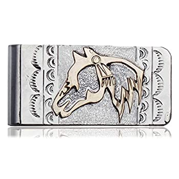 【中古】【輸入品・未使用】Loma Siiva製 150Tag 12ktGFシルバーホースヘッド認定ナバホネイティブアメリカン マネークリップ 11252