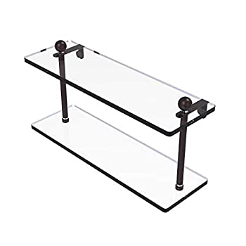 【中古】【輸入品・未使用】16 Inch Two Tiered Glass Shelf - PR-2/16-ABZ｜スカイマーケットプラス