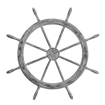 【中古】【輸入品・未使用】FrostyアンティークJunkyard Crafted木製Ship Wheel |海賊のホーム壁装飾| Nagina International 48 Inches junksw08 53,108円
