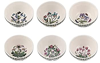 【中古】【輸入品・未使用】Portmeirion ボタニックガーデン スタッキングボウル 5インチ 6個セット (様々なモチーフ)