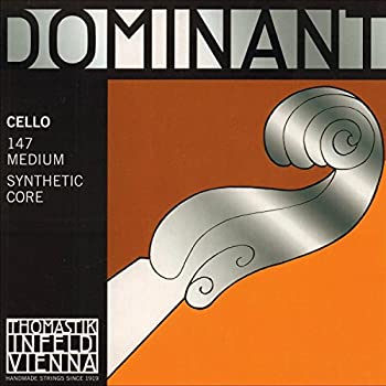 【中古】【輸入品・未使用】Thomastik Dominant 4/4 Cello String Set Medium Gauge