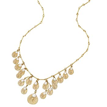【中古】【インポート品・未当て嵌める】%ﾀﾞﾌﾞﾙｸｫｰﾃ%海貝%ﾀﾞﾌﾞﾙｸｫｰﾃ%首飾りby Michael Michaudしろがね色の時期に。。。