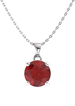 【中古】【輸入品・未使用】Diamondere 天然認定宝石 ソリティア プチネックレス 14Kホワイトゴールド 0.31カラットペンダント チェーン付き
