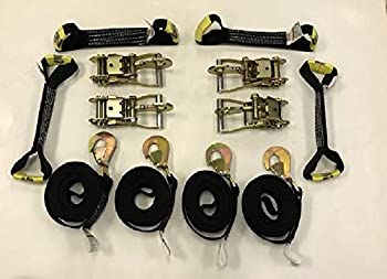 【中古】【輸入品・未使用】8ポイント ダイヤモンド ウィーブ フラットベッド/ロールバック カータイダウン ツイストスナップフック付き (ブラック)