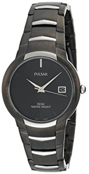 【中古】【輸入品・未使用】Pulsar Men 's pxh627ドレスBlack Ion Finish Watch