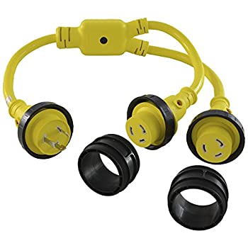 【中古】【輸入品・未使用】Conntek Marine Shore Y Adatper 30 Amp shore Male Plug To 30 Amp Shore Female Connector (1.2m)|スカイマーケットプラス