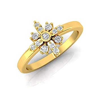 【中古】【輸入品・未使用】1/5カラット重量 クラスター スターリングシルバー 人工 成人 ダイヤモンド リング 女性用