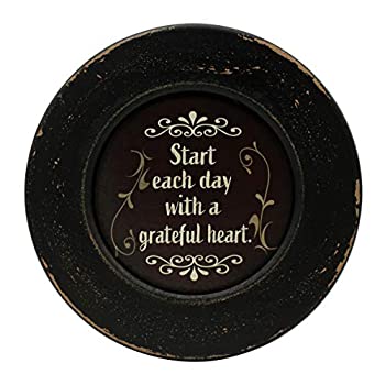 【中古】【輸入品・未使用】CVHOMEDECO。 Primitives Start with Grateful 木製装飾プレートディスプレイ 木製プレート ホームデコレーションアート 10-3/4インチ