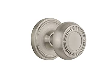 【中古】【輸入品・未使用】Nostalgic Warehouse クラシックロゼット ミッションドアノブ付き 通路 2.36インチ サテンニッケル｜スカイマーケットプラス