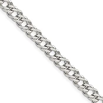 【中古】【インポート品・未当てはめる】Black Bow Jewelry 5.25粍 スターリングしろがね色 金剛石取りすてる Rambo フラットカーブチェーンネックレス