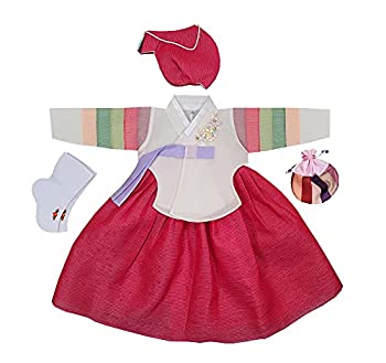 【中古】【輸入品・未使用】Hanbok 韓国 伝統的 女児 ベビー ドレス ファーストバースデーパーティー 1歳 DOL hg230｜スカイマーケットプラス