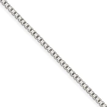 【中古】【輸入品・未使用】1.9mm、スターリングシルバー、ソリッドボックスチェーンネックレス。