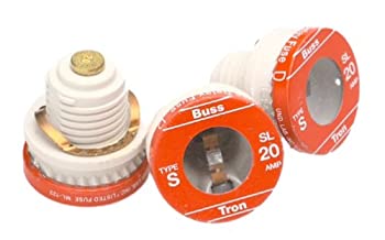 【中古】【輸入品・未使用】Bussmann BP/SL-20 20 Amp Time Delay Loaded Link Rejection Base Plug Fuse%ｶﾝﾏ% 125V UL Listed Carded%ｶﾝﾏ% 3-Pack by Bussmann