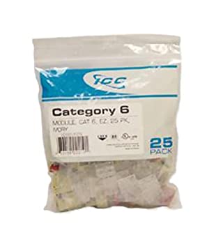 【中古】【輸入品・未使用】ic107l6cwh???25pk cat6ジャック???ホワイト