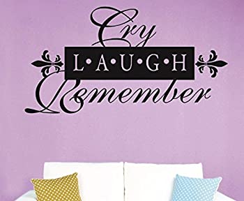 【中古】【インポート品・未当て嵌める】ひな型with Vinyl Rad 1232?1?%ﾀﾞﾌﾞﾙｸｫｰﾃ% Cry Laugh Remember Memorial Quote %ﾀﾞﾌﾞﾙｸｫｰﾃ%ビニール壁デ長い巻き毛 20%ﾀﾞﾌﾞﾙｸｫｰﾃ% x 30%ﾀﾞﾌﾞﾙｸｫｰﾃ%