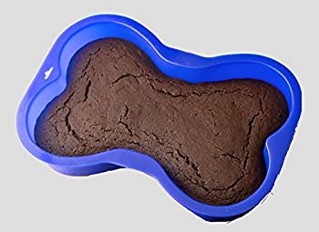 【中古】【インポート品・未当て嵌める】Blue Dog Bone Shaped Cake Pan Silicone by Pawsome Doggie