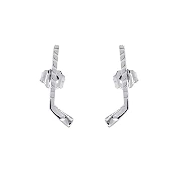 【中古】【輸入品・未使用】17mm アイスホッケー スティックチャームピアス ポストバック