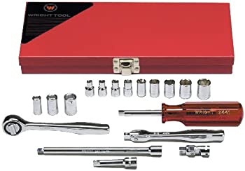 【中古】【輸入品・未使用】Wright Tool 218 1/4 Drive 6 Point Standard and 8 Point Standard Socket Set (18-Piece) by Wright Tool