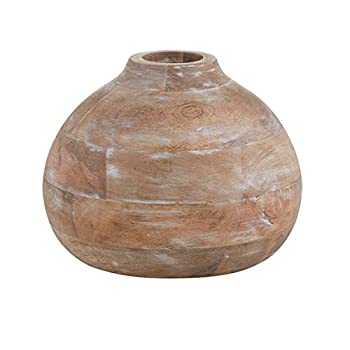 【中古】【輸入品・未使用】大きな装飾用木製花瓶 センターピース 9インチ