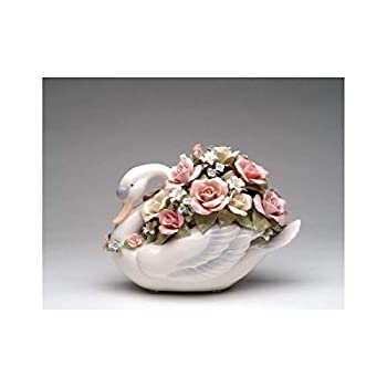 【中古】【輸入品・未使用】Cosmos Gifts SA49104 大きな白鳥 グリーン